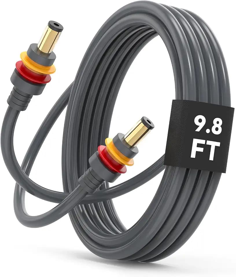 ELENDAR Starlink Mini Power Cable, 9.8FT DC Power Cord for Car RV Outdoor Station