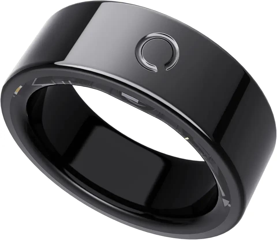 Opove O Ring Smart Ring, Fitness Trackers Rings with Sleep/Stress/Heart Rate/Women's Health Monitoring, No Subscription, Comfortable Wearing, Long Using, Fitness Ring for Android & iOS, Black-Size13