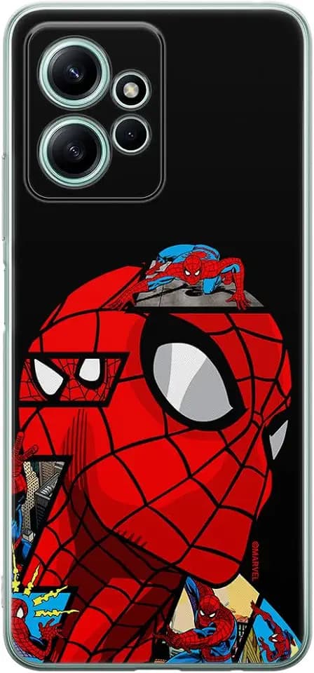 ERT GROUP Handyhülle für Xiaomi REDMI Note 12 4G Original und offiziell Lizenziertes Marvel Muster Spider Man 042 optimal an die Form des Handy angepasst, hülle aus TPU