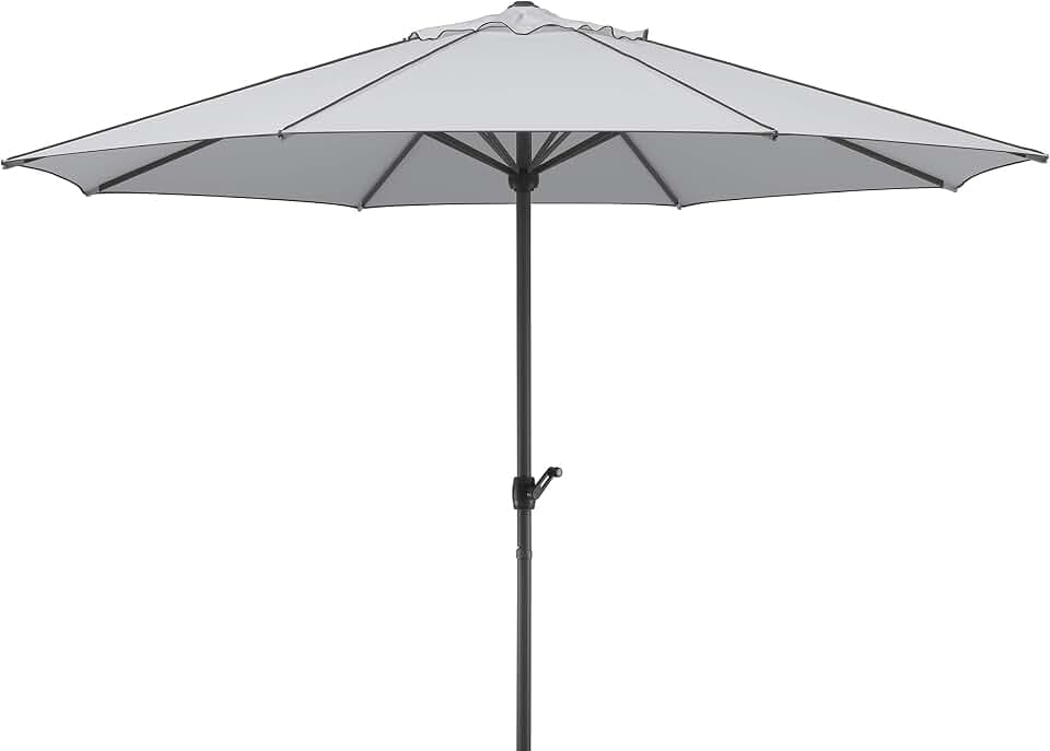 Schneider Sonnenschirm Adria, silbergrau, 350 cm rund, 685-14, Gestell Alu/Stahl, Bespannung Polyester, 7.9 kg