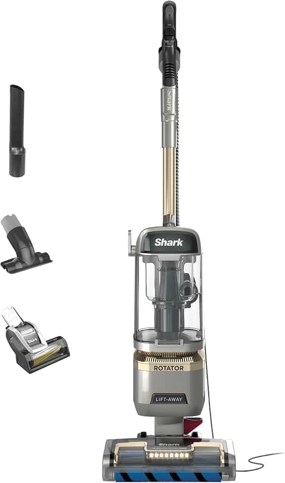 Shark Rotator Lift-Away Vacuum, HEPA Filter, No Hair Wrap, Silver, LA502