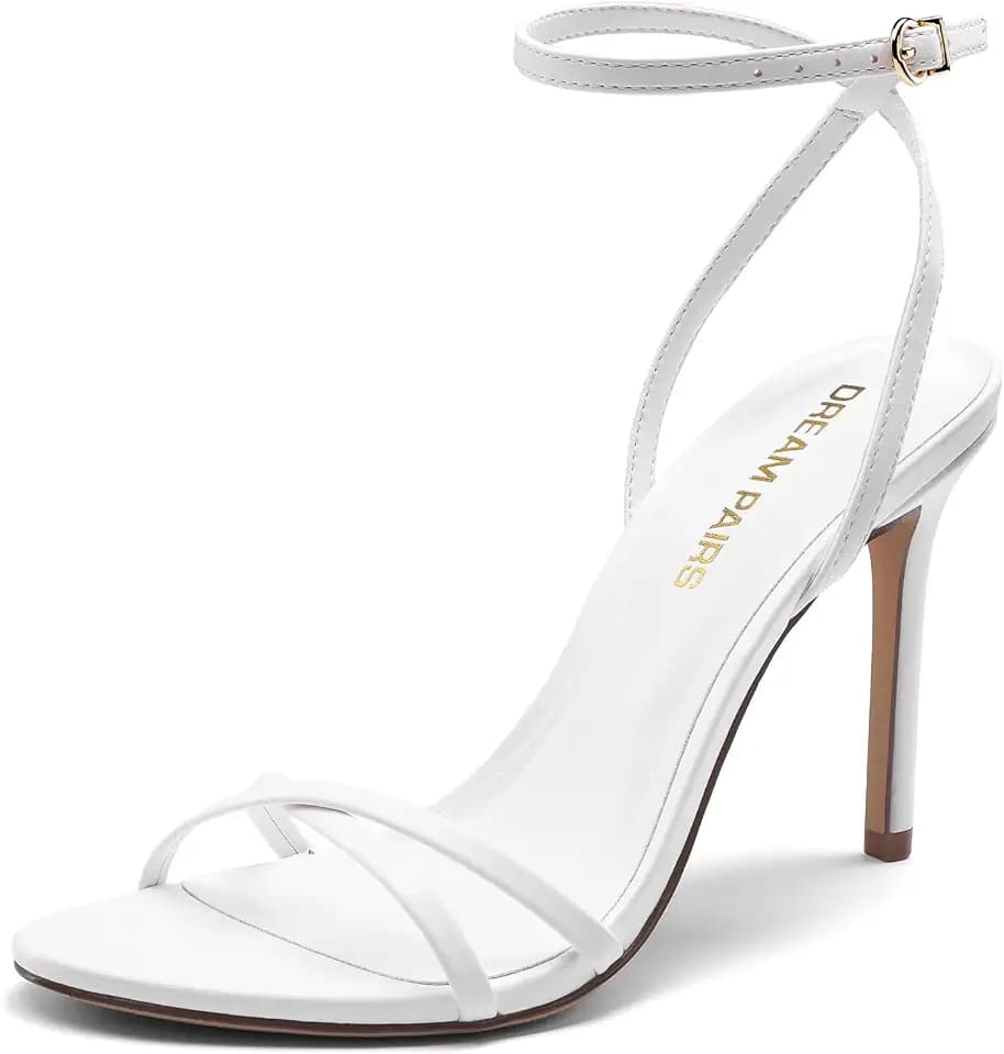 DREAM PAIRS Women's Elegant Strappy Stiletto Heel Sandals