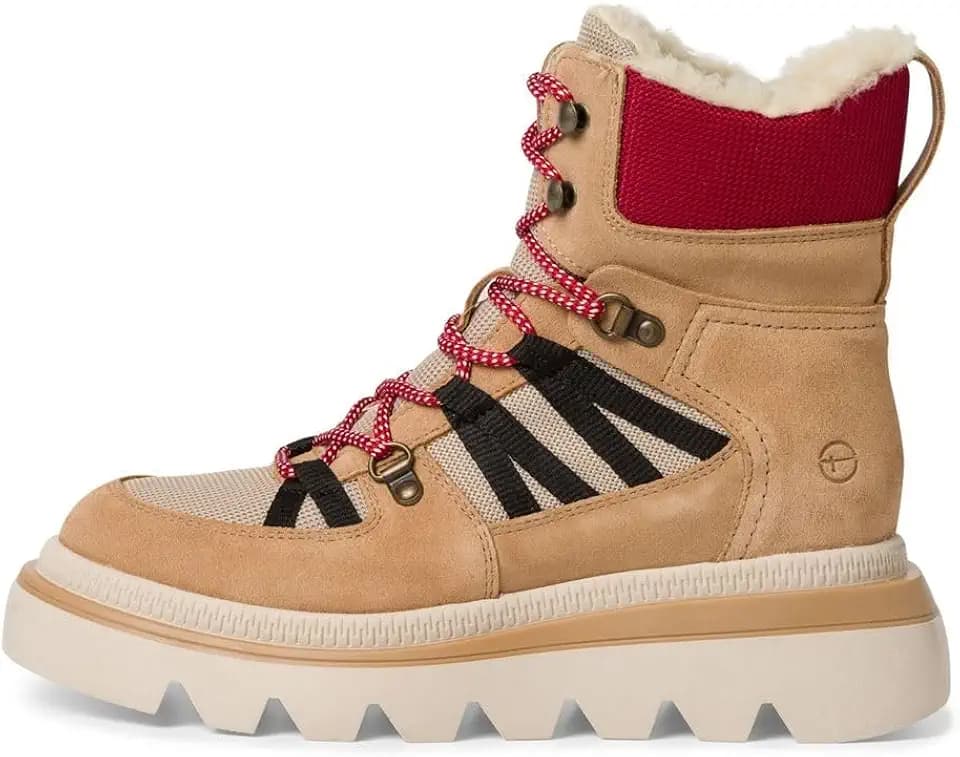 Tamaris Stiefelette Materialmix Leder/Textil normal