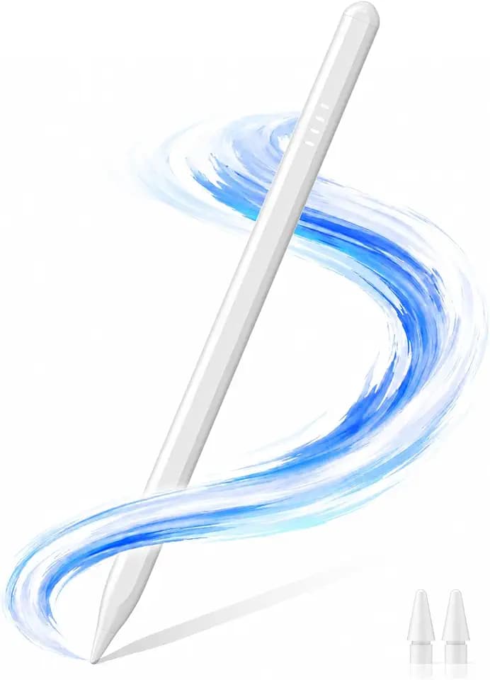 Pencil for Apple iPad 2018–2026 Fast Charge Palm Rejection, Magnetic Attachment, Tilt Sensitive Precision Stylus Pen for Apple iPad Pro 11"/12.9"/M4, Air 3/4/5/M2/M3/M4, mini 5/6/7