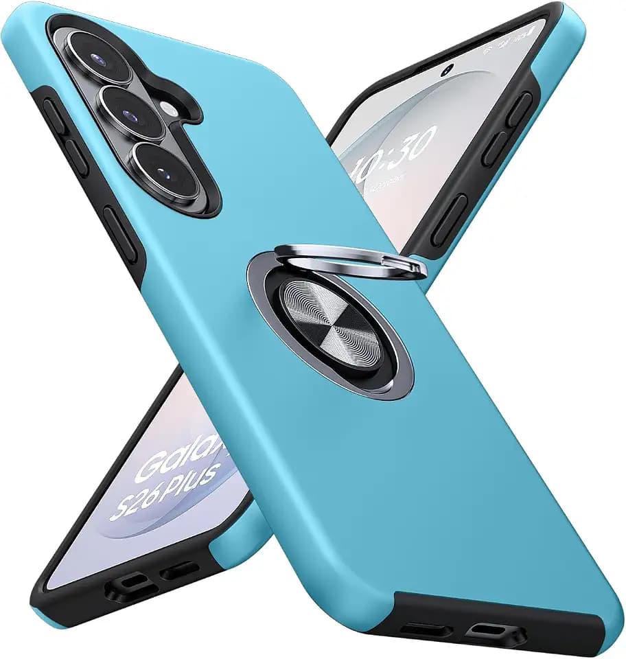 JAME for Samsung Galaxy S26+ Plus Case Ring Stand Shockproof Phone Case