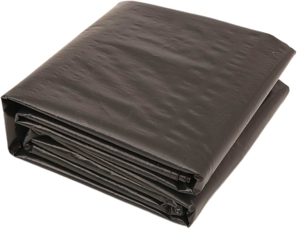 Alvantor Heavy Duty Tarp Waterproof 6'-10'-12'-15' Tarpaulin Ground Trailer with Rust Grommet Weather Resistant Cover Outdoor Camping 10 Mil Thick PE Floor Lightweight Mat