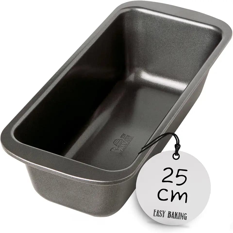 Birkmann, Easy Baking, Kastenform, 25 cm, eckige Backform für Kuchen und Brote, mit extra hohem Rand und Antihaftbeschichtung, 881068