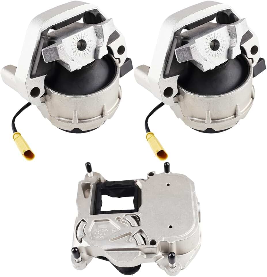 3PCS Engine Motor Mounts and Transmission Mount Compatible with Audi A6 A7 Quattro Premium Prestige Sport Competition 3.0L V6 2012-2018, 4G0399153A 4G0-399-153-A
