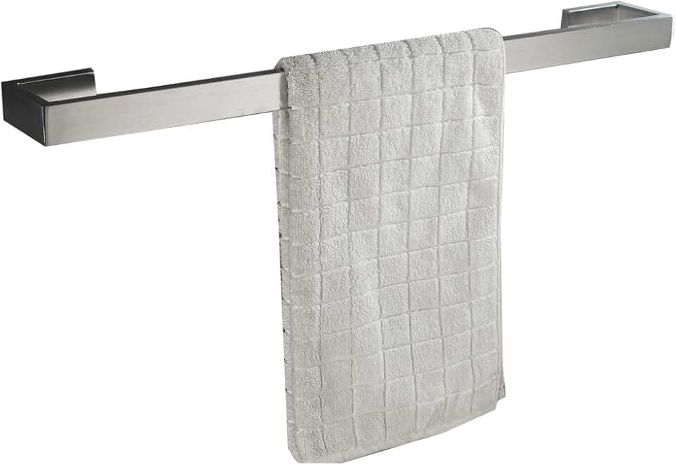 Flybath Handtuchhalter Wand Bad Küche 304 Edelstahl Gebürstet Silber 60 cm