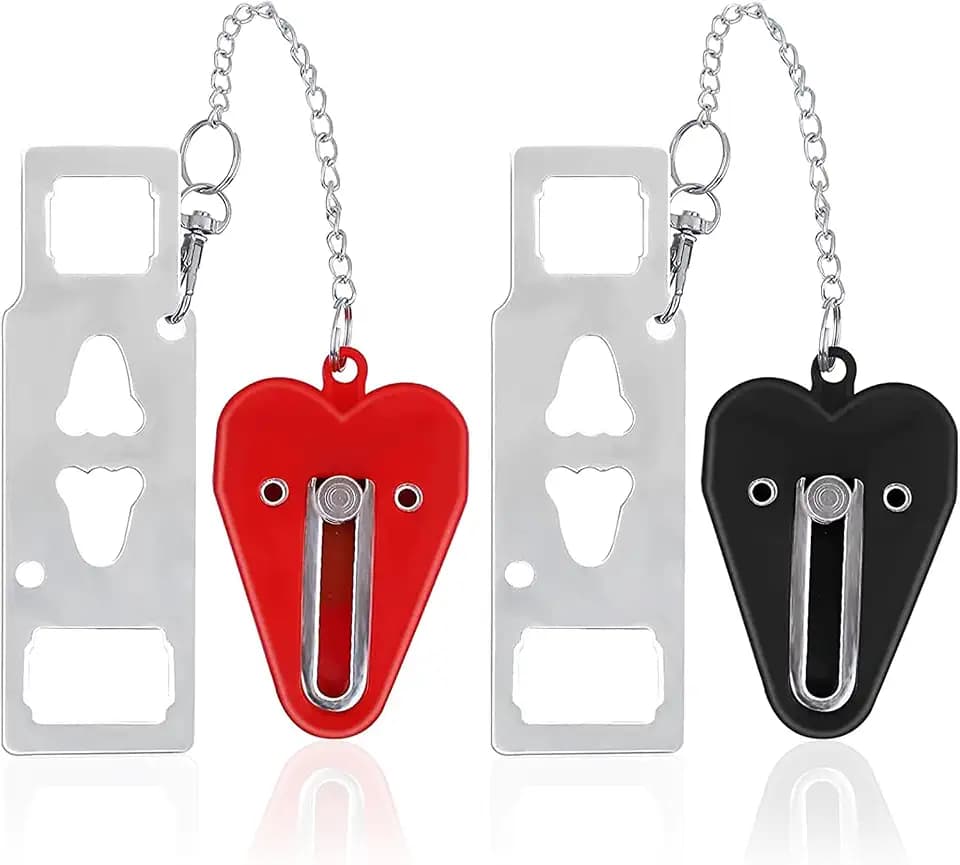2Pack tragbare Türschloss für Reisen Essential, Hotel Türschlösser für Reisende, Heavy Duty Safety Lock Türstopper Schutz der Privatsphäre und Sicherheit im Schlafzimmer, Hotel