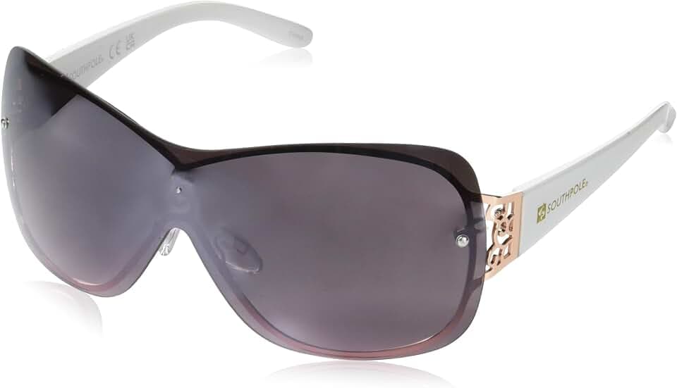 Southpole 1077SP Stylish UV Protective Women's Rectangular Shield Sunglasses. Trendy Gifts for Women, 135 mm