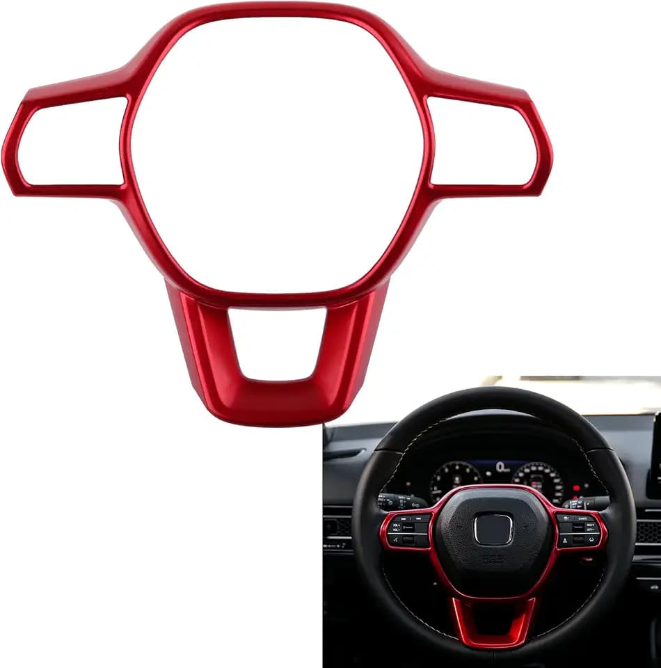 CKE for Honda Civic CR-V HR-V Accord Center Console Cover -Red