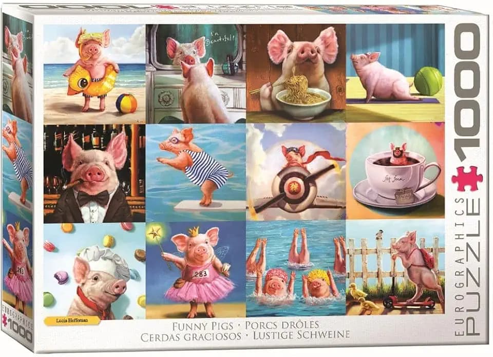 Funny Pigs 1000 Piece Puzzle