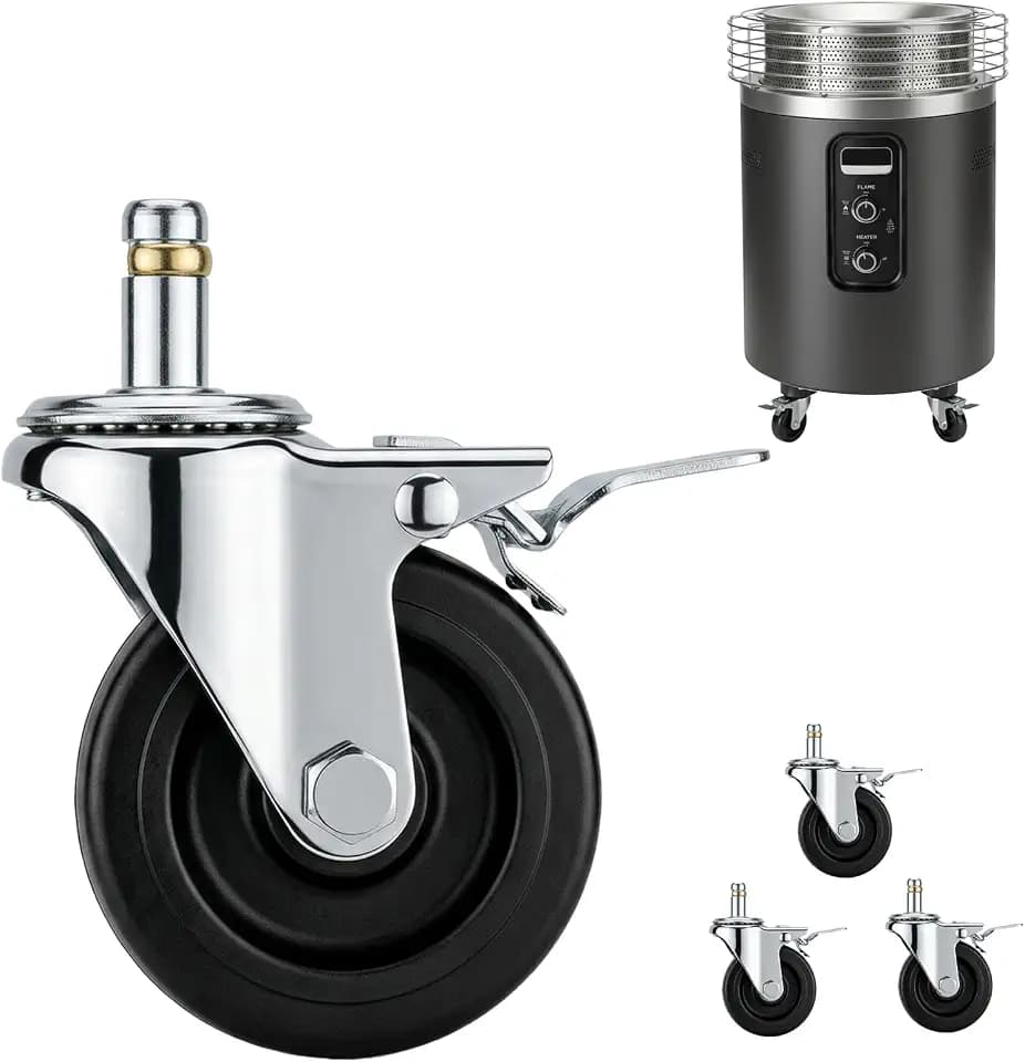 Wheels for Ninja Fireside 360 Fire Pit, Plug-and-Go, 3 Inch, Casters Only