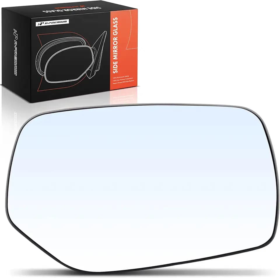 A-Premium Left Driver Side Non-Heated Mirror Glass with Backing Plate