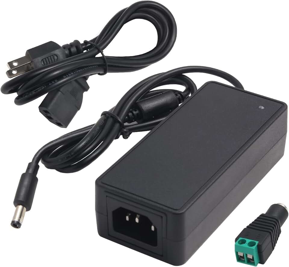12V 5A Power Supply 5Amp 60W Universal AC/DC Adapter, 100~240V AC to DC 12 Volt 5A 4A 3A 2A 1A Converter, Tip 5.5X 2.5mm for LED Strip Light DVR NVR Security Cameras System CCTV