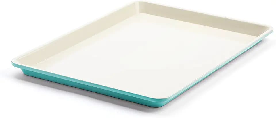 GreenLife 18” x 13” Ceramic Nonstick Half Cookie Sheet, Turquoise