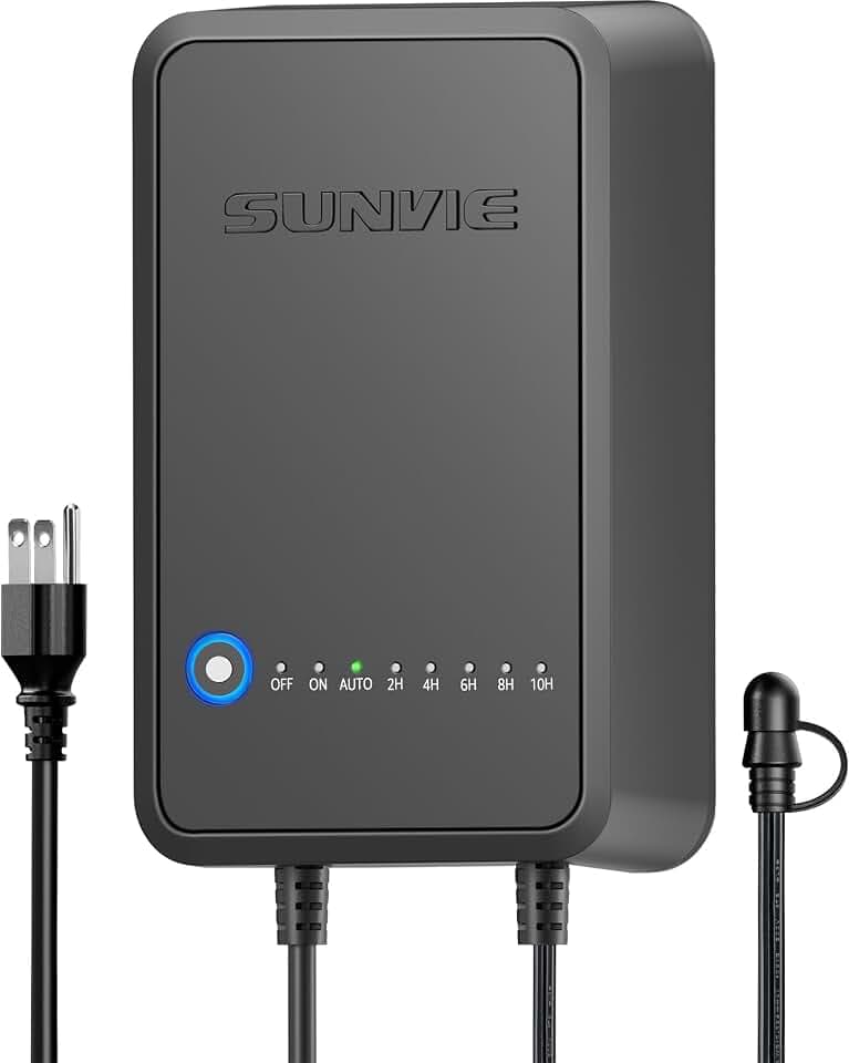 SUNVIE 100W Low Voltage Transformer Outdoor, 120V to 12V DC Weatherproof