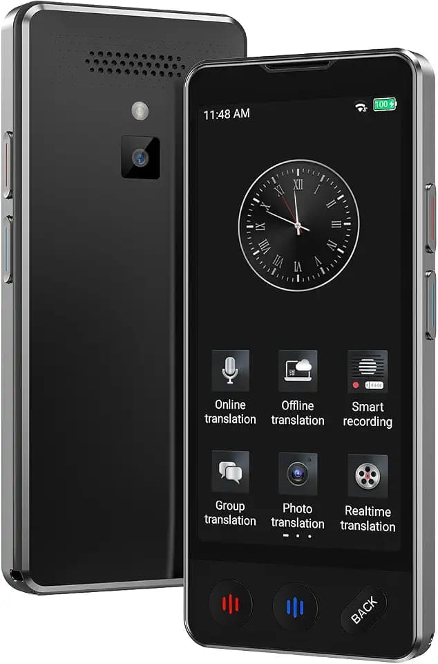 AI Language Translatto Translation for Business Travelor Device, 2026 Upgraded VORMOR Translator No WiFi Needed, Support ChatGPT, Instant Two-Way 150 Languages Translation, Offline/Pho