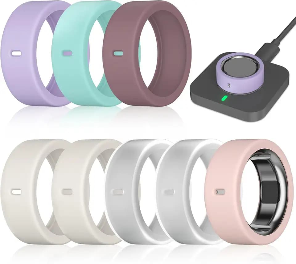 8 Pack Ring Cover Compatible with Oura Ring Gen 4/4 Ceramic/Gen 3