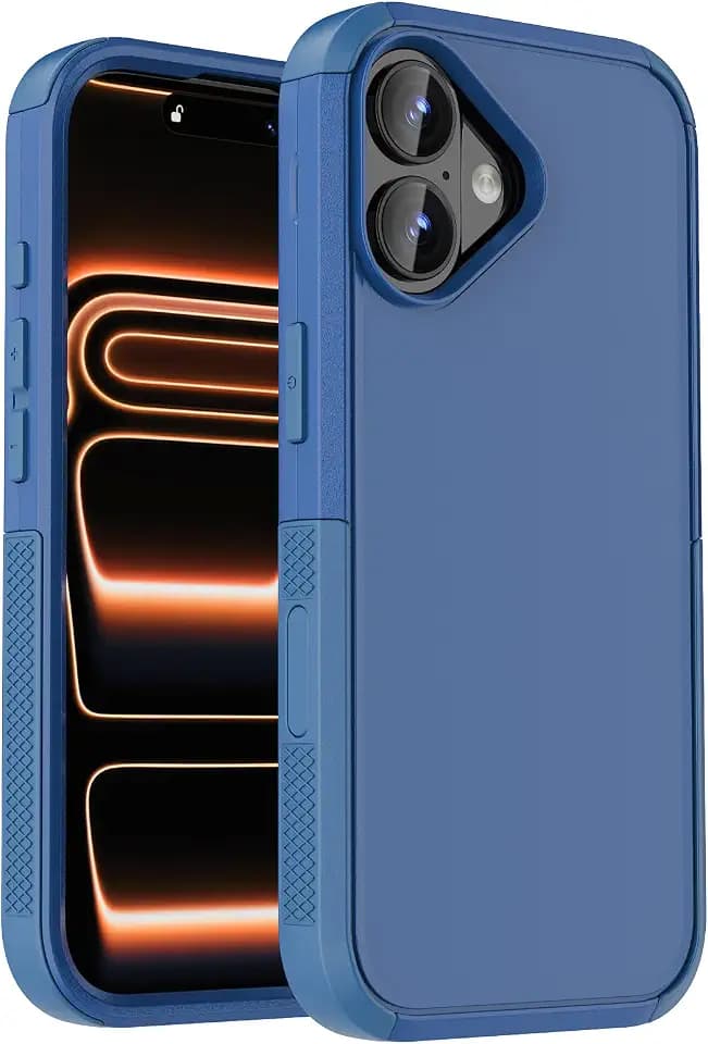 droperprote Magnetic for iPhone 17 Case,[6.3-inch 2025 Release] Compatible with MagSafe - 3 in 1 Shockproof Protection TPU-PC Hybrid Cover Protective Phone Case (Seablue)