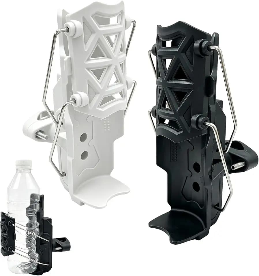 2 Stück Selbstanpassender Fahrrad Getränkehalter, Universal Lenker Flaschenhalter für Fahrrad, Kinderwagen, Motorrad, Scooter & Rollstuhl, Automatisch Anpassbarer Becherhalter für Becher, Thermobecher