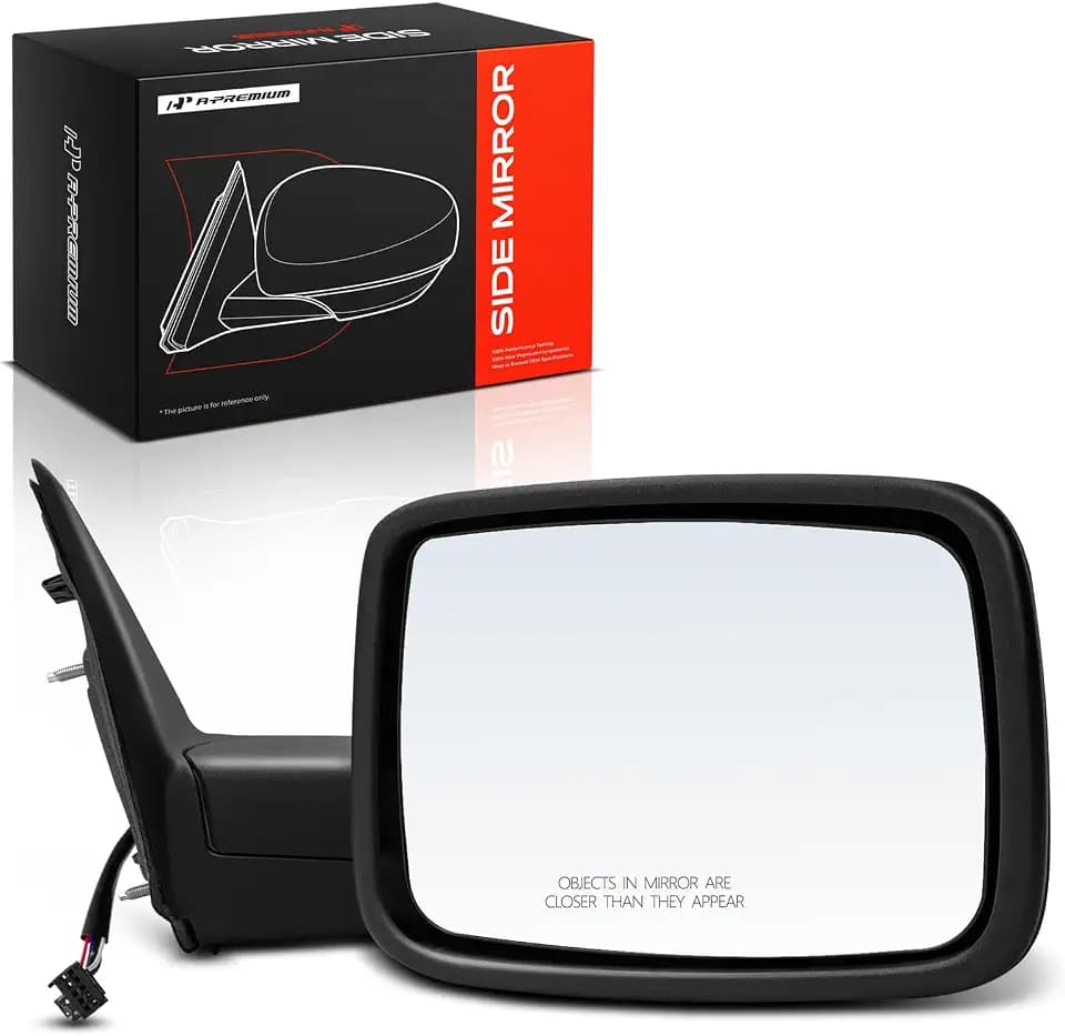 A-Premium Passenger Side Power Door Mirror Compatible with Ram