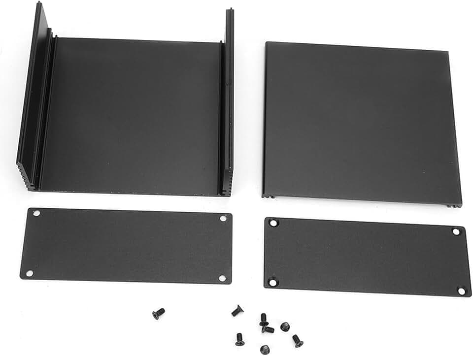 Aluminium Elektronische Leiterplattenbox Gehäuse für PCB Leiterplatte DIY Elektronisches Projekt mit Kühlbox Schutzbox und Anschlussdose