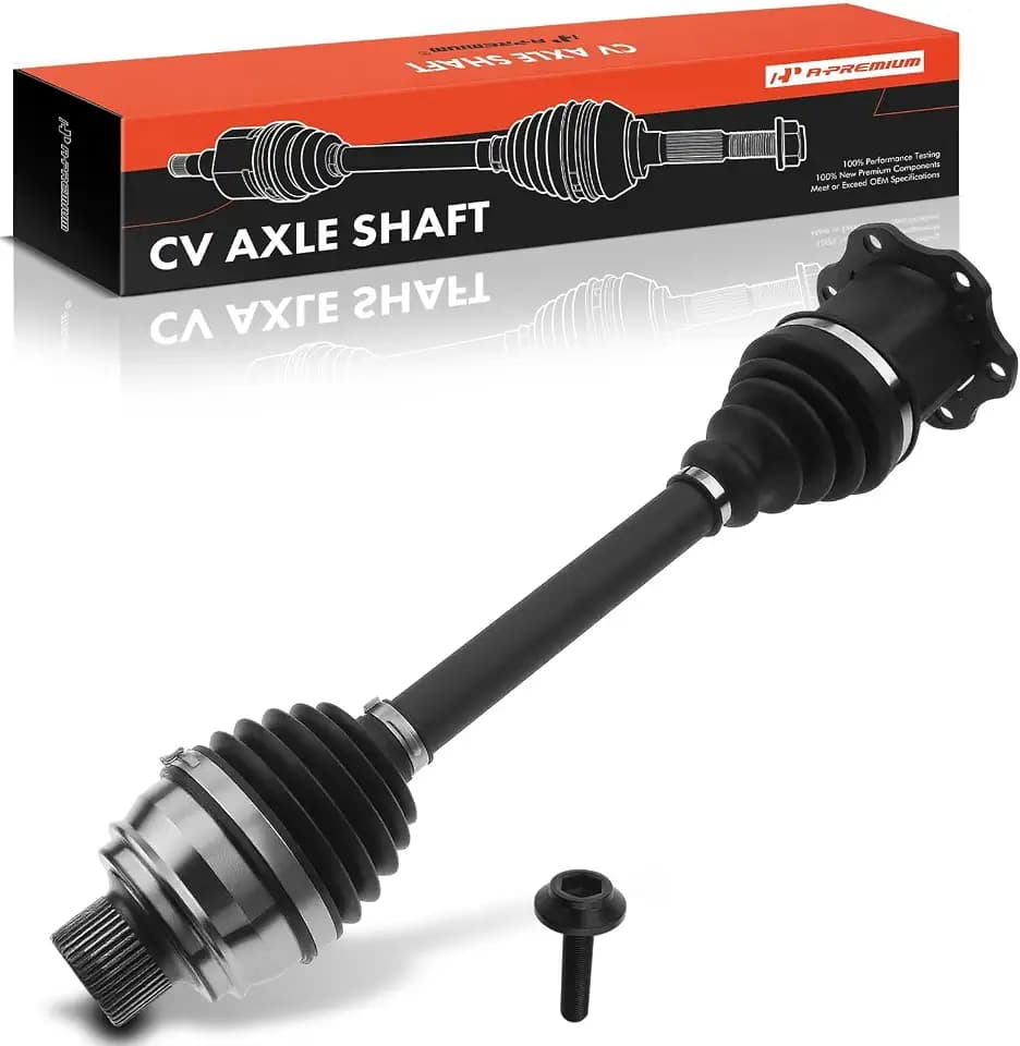 A-Premium Front Driver or Passenger Side CV Axle Shaft Assembly Compatible with Audi