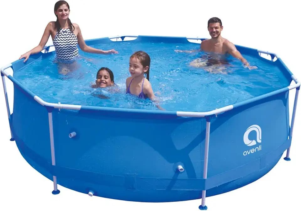 Avenlur Stainless Steel Above Ground Swimming Pool with Easy Set-Up (Pool Only) (10ft x 30in deep)