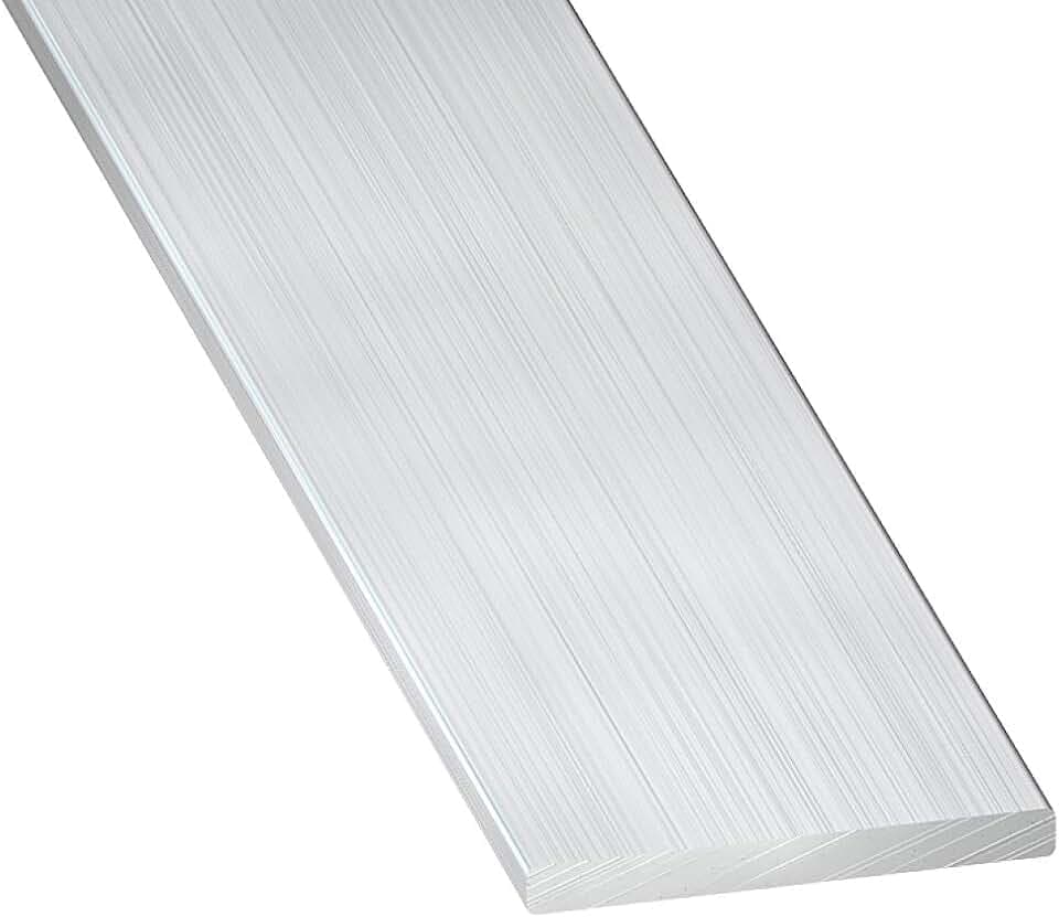 Flachstange aus rohem Aluminium, 40 mm x 2 mm x 1 m
