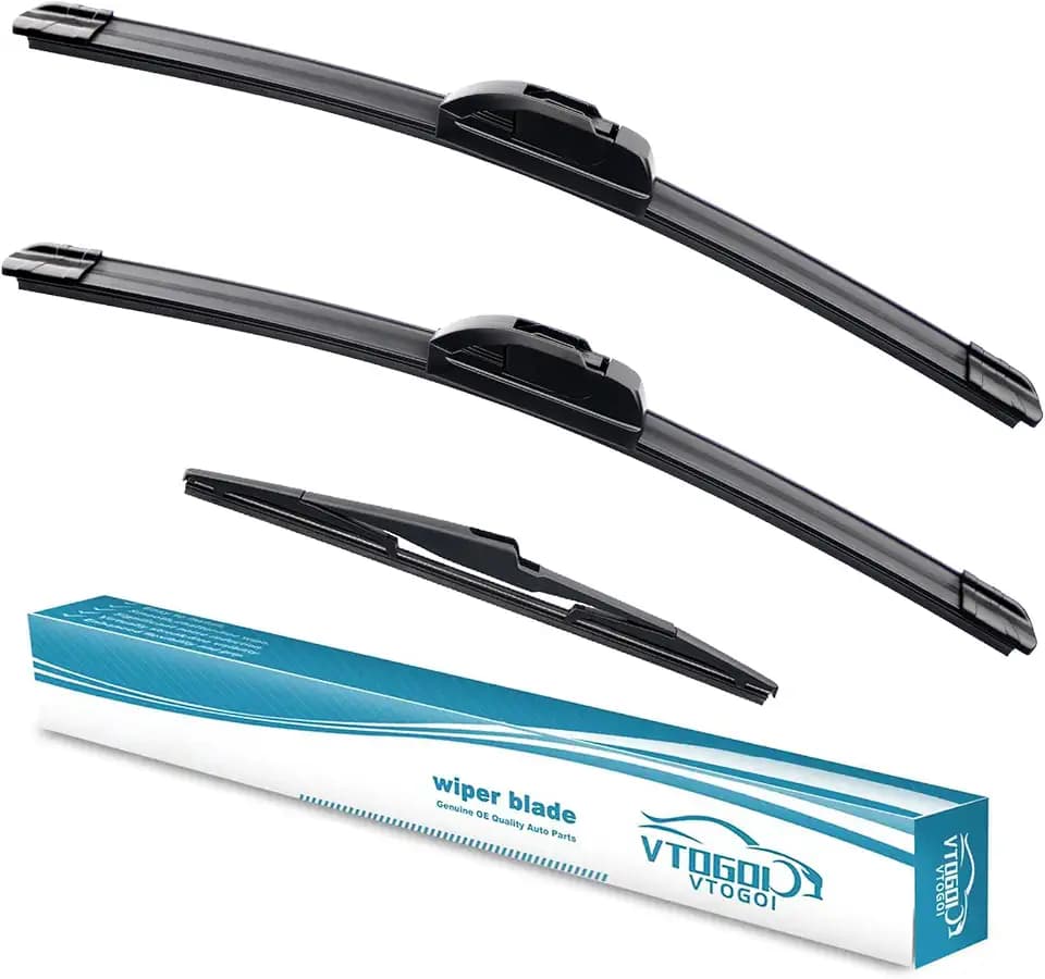 OEM Windshield Wiper Blades Replacement for Kia Sportage 2017-2022 Sorento 2016-2020 Hyundai Santa Fe 2019-2023, All Weather Original Factory Quality Front & Rear Wipers Set 26"+16"+11" (Pack of 3)