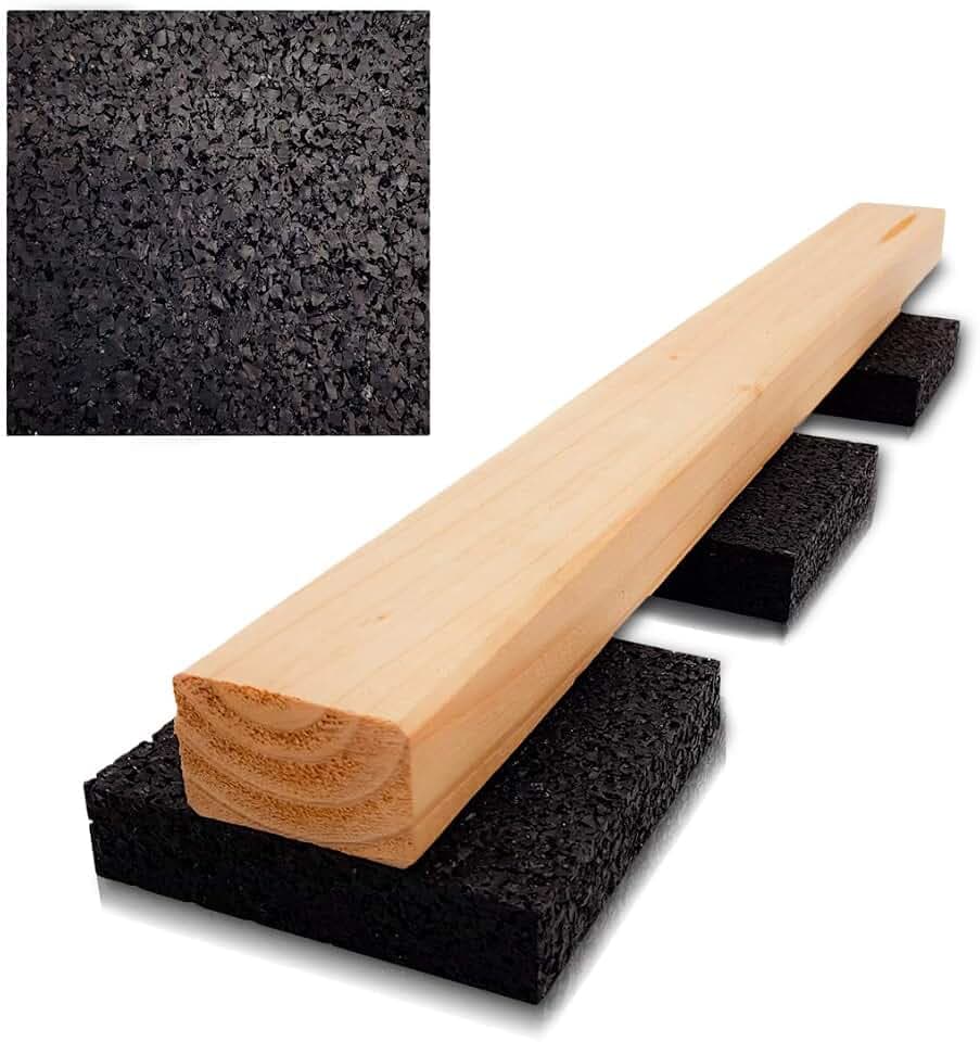 My Plast Terrassenpads aus Gummigranulat - 90 x 90 x 20 mm, 100 Stück