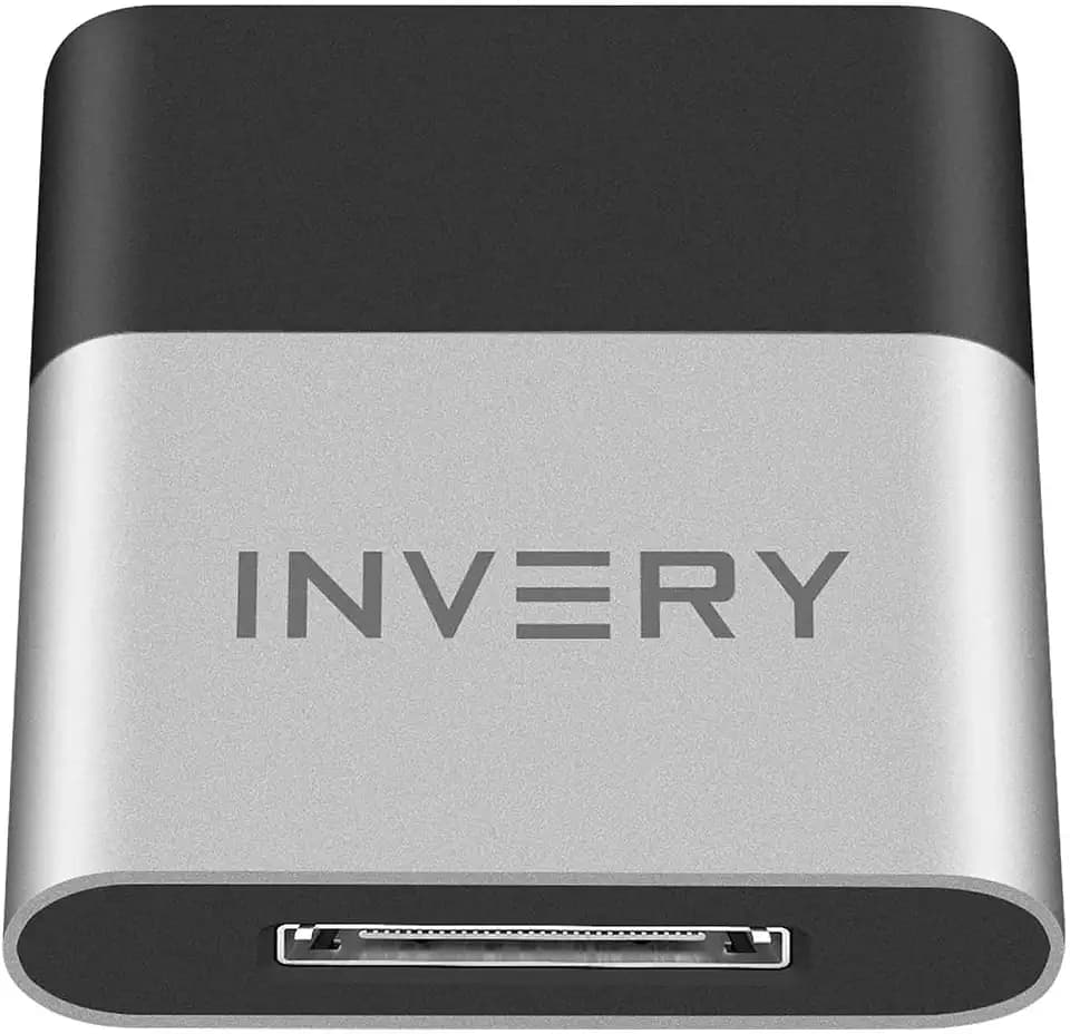 INVERY 30 Pin Bluetooth Adapter Receiver for Bose iPod iPhone Music Dock