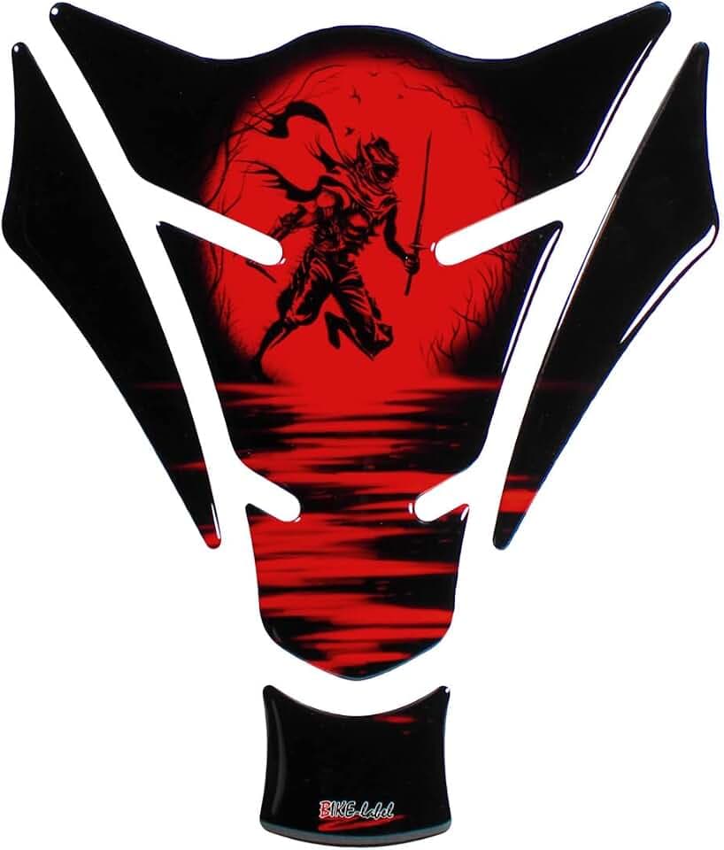 BIKE-label Tankpad 3D Motorrad Aufkleber Tankschutz Ninja Rising Sun X500960VA