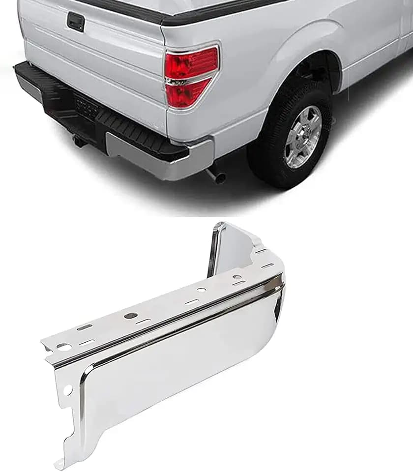 HECASA Rear Bumper End Face Bar Compatible with 2009-2014 F150 Styleside