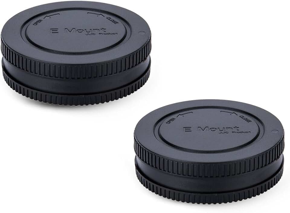 JJC Gehäusedeckel + Objektivdeckel Hinten für Sony E Mount Kamera/Objektiv