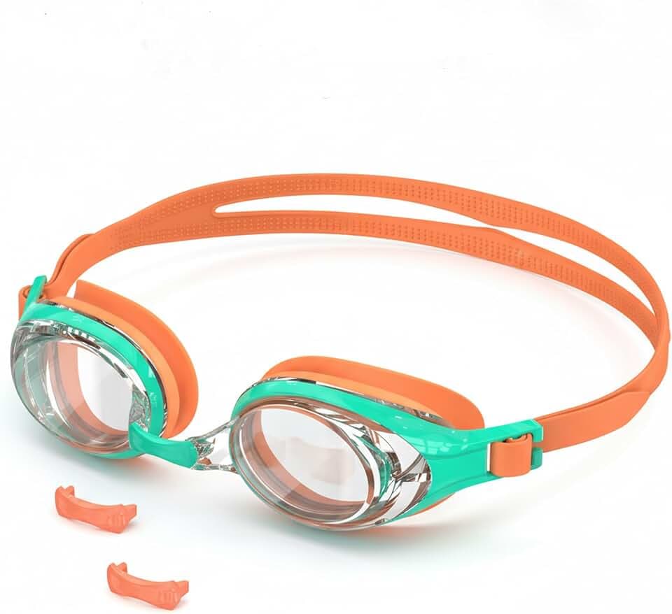 Kinder Schwimmbrille 3-14 jahre, HD Anti-Beschlag Klare Scheibe
