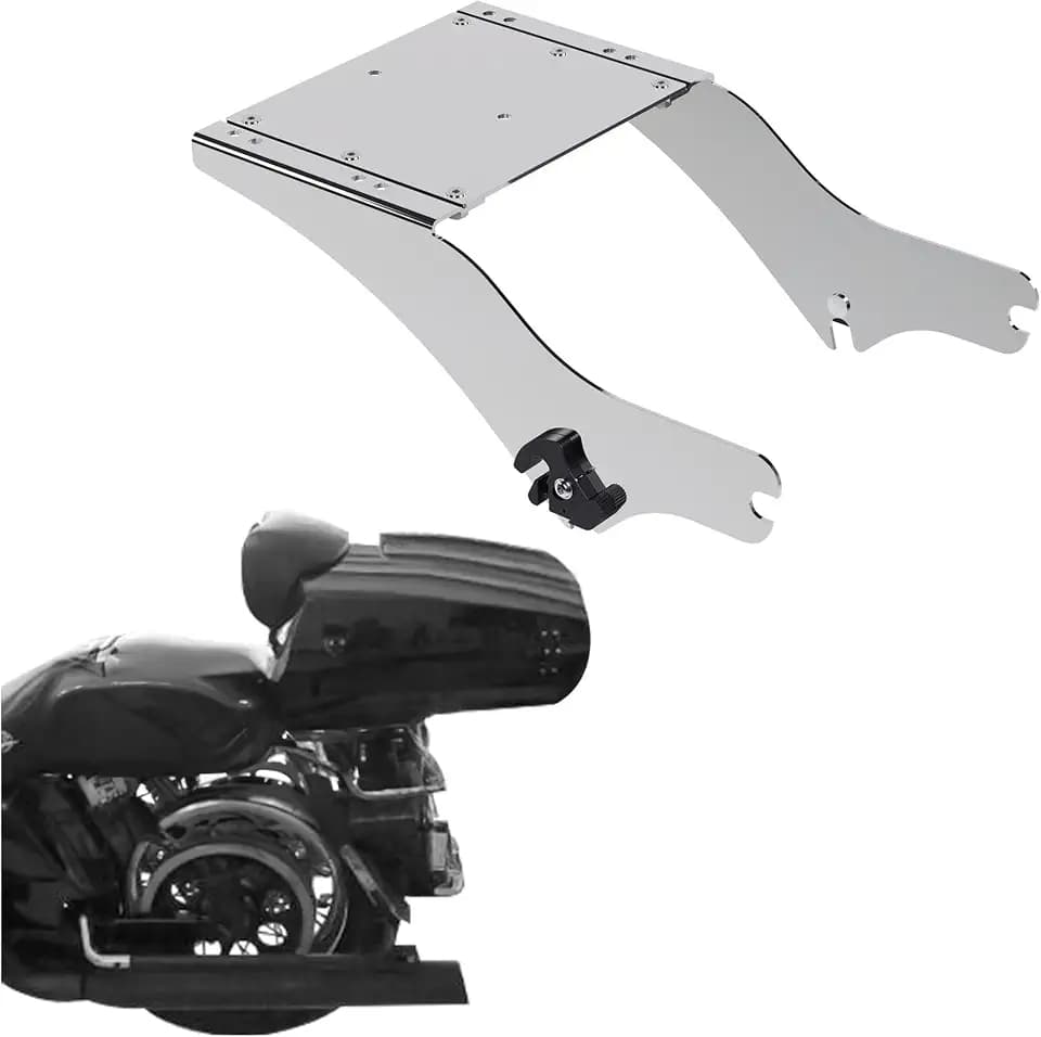 ECOTRIC Detachable Luggage Trunk Mount Rack Compatible with 97-08 Harley
