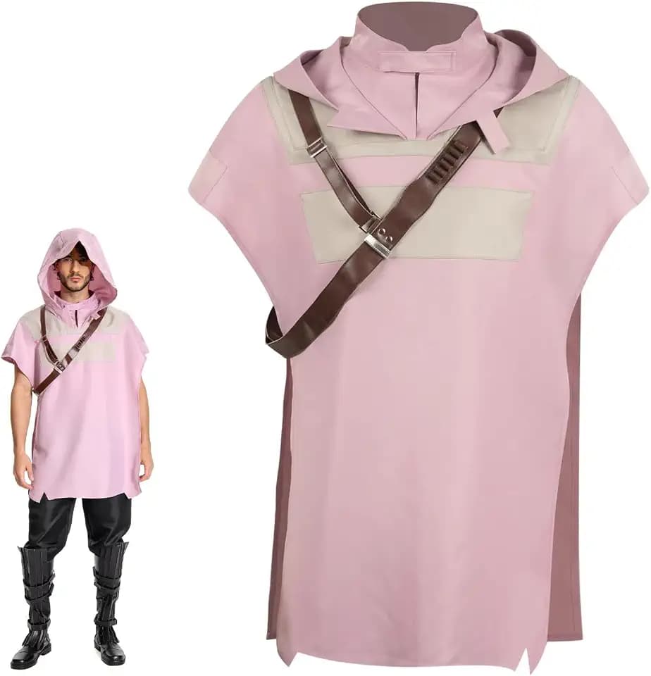Knight Cosplay Costume Adult Men Halloween Shirt Coat Accessories Straps