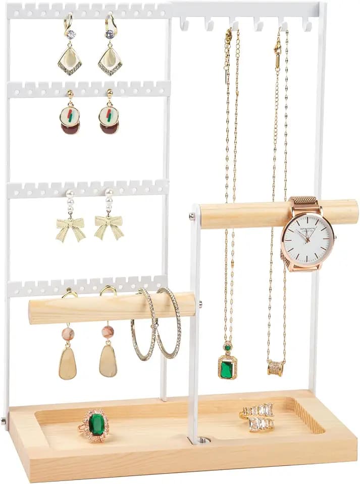 lengnoyp Jewelry Stand Holder Organizer, Necklace Bracelet Holder Display