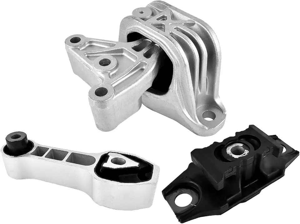 Engine Motor & Transmission Mount Kit Replacement for 2012-2018 Fiat 500 1.4L Part# 9893, 9895, 9876, 68073217AC, 68073029AC, 68073483AD