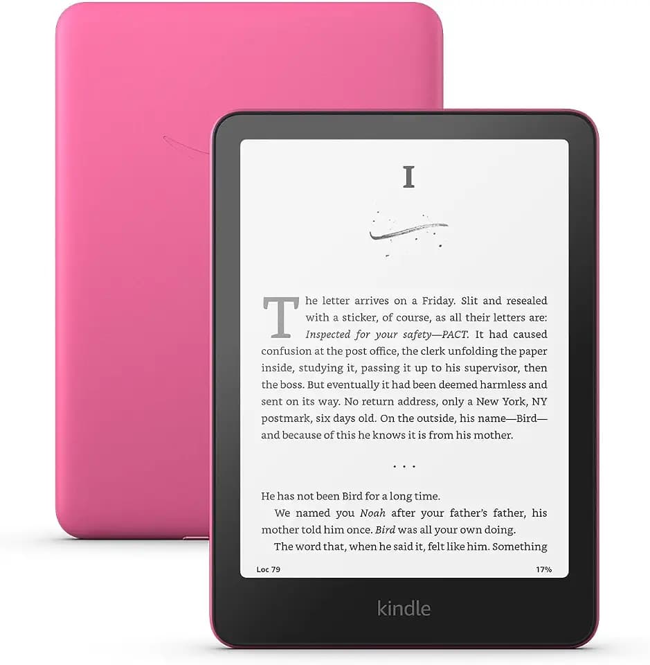 Amazon Kindle Paperwhite 16GB (newest model) – 20% faster, with new 7" glare-free display and weeks of battery life – Raspberry
