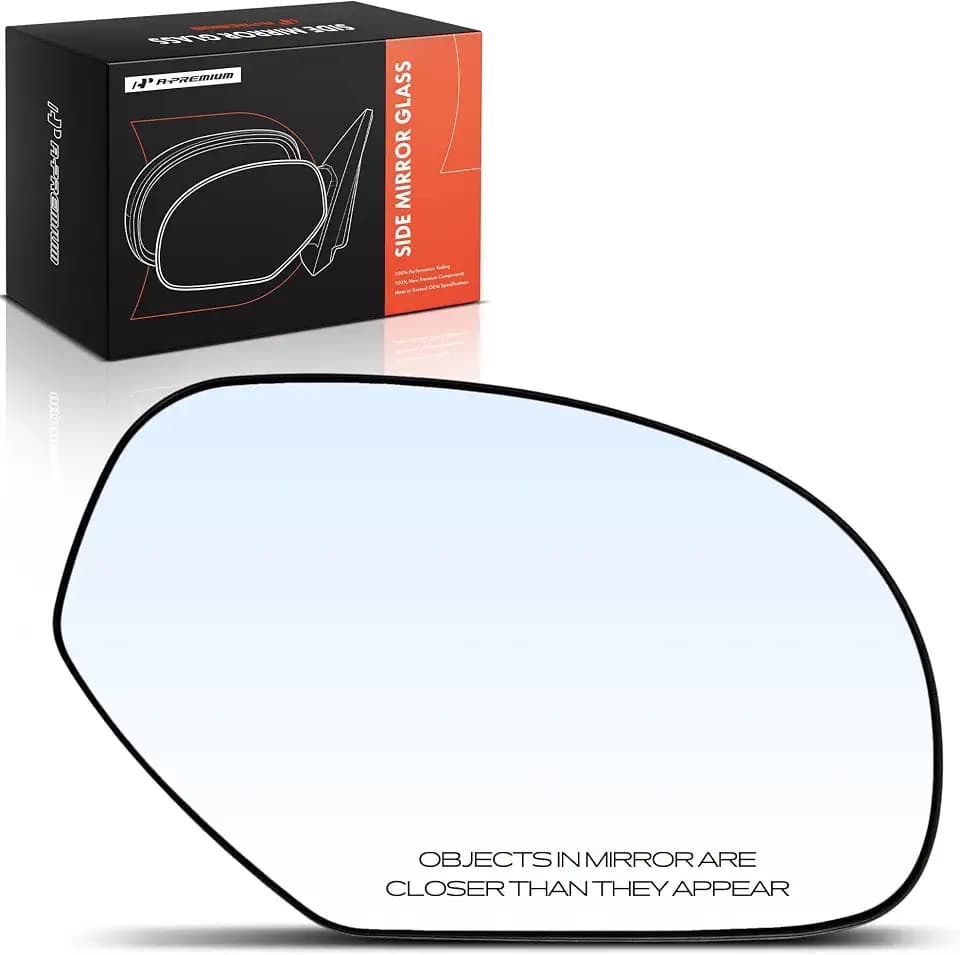 A-Premium Right Passenger Side Mirror Glass Compatible with Chevrolet, GMC