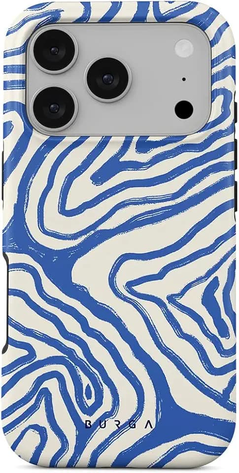 BURGA Unisex Phone Case for iPhone 17 Pro – Dual-Layer Hybrid Design with Shock-Absorbing Silicone & Durable Exterior, Scratch-Resistant Finish and Raised Bezel Edge for Screen Protection & Daily Use