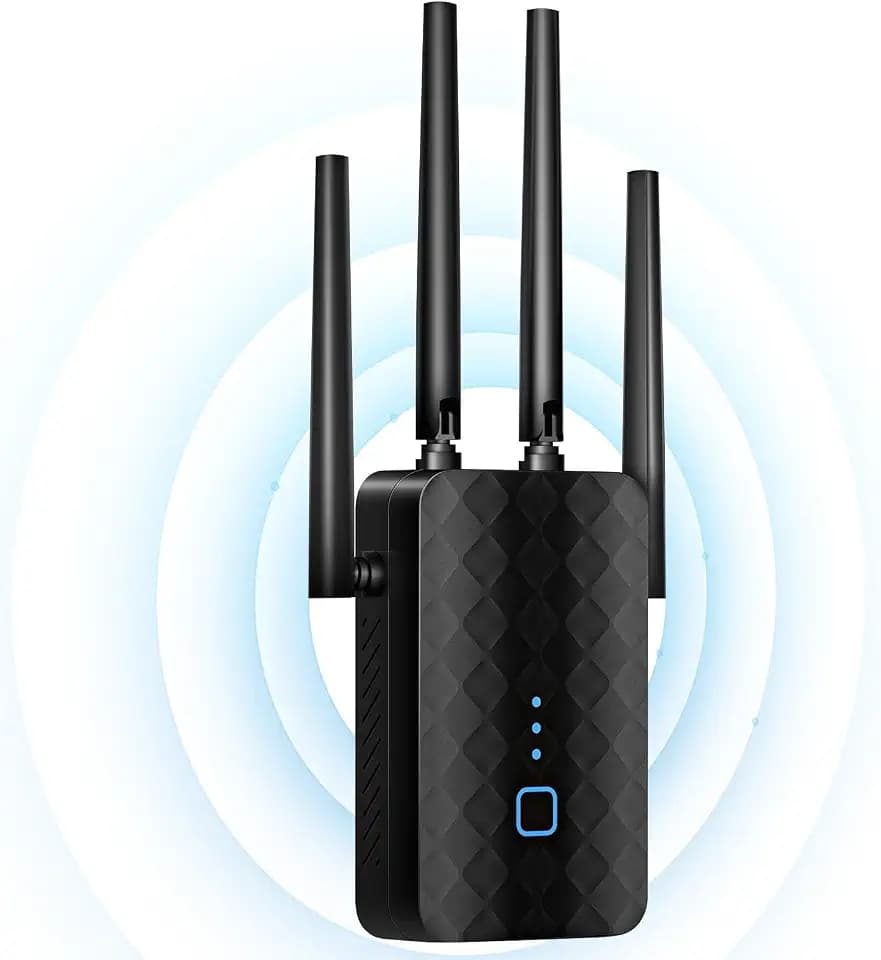 WiFi Extender Signal Booster, Dual Band 5.8GHz&2.4GHz, Support 99% Devices