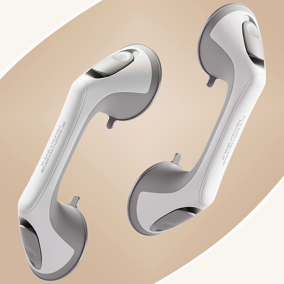 2 Pack Grab Bars for Shower, 12 Inch Shower Handles for Elderly