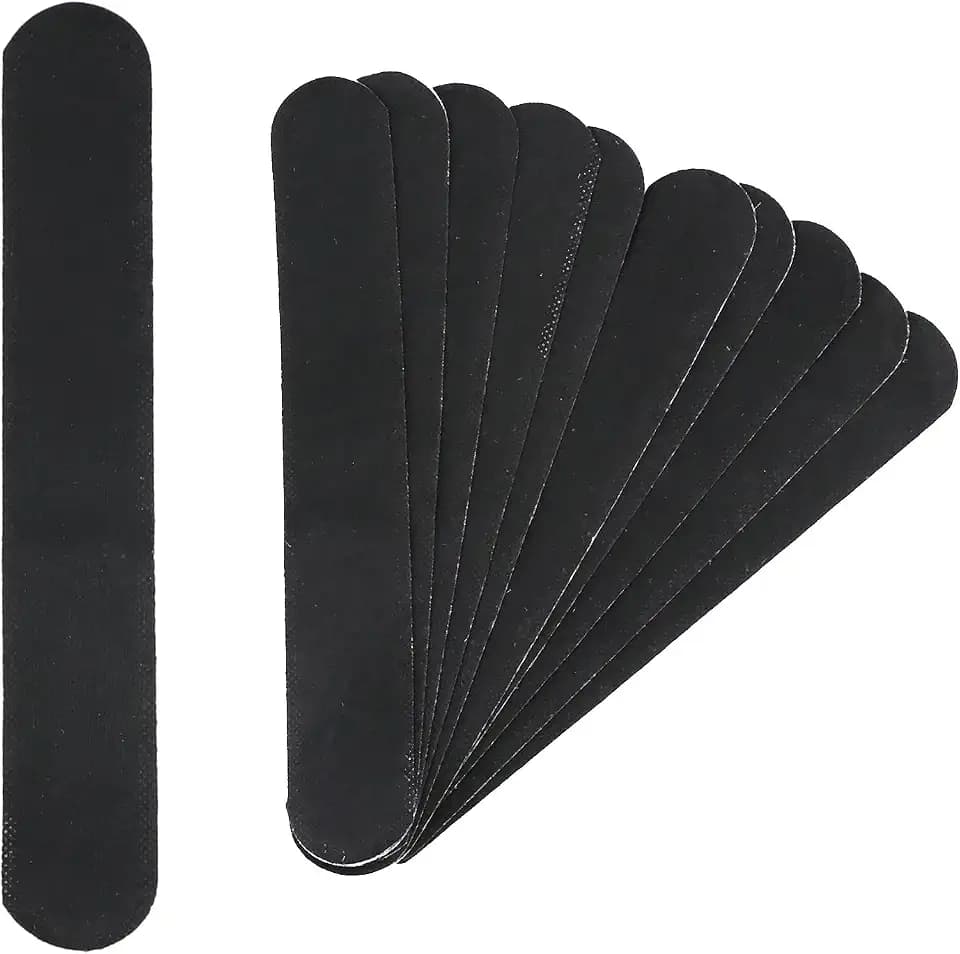 20Pcs Collar Protector Disposable Hat Collar Stickers Self-Adhesive Sweat Pads Shirt Collar Absorbent Tape Neck Liner Pads Invisable Hat Collar Cushion,Black