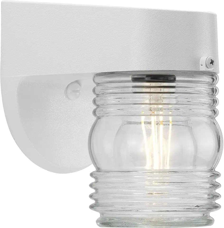 Progress Lighting Polycarbonate Outdoor Wall Light, White