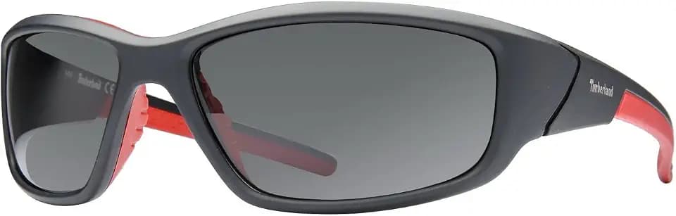 Timberland Men's TB9049SW6202D Polarized Wrap Sunglasses